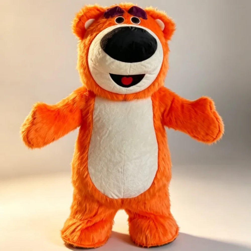 Chargers - Şişirilebilir Turuncu Ayı Maskot Kostümü, Cadılar