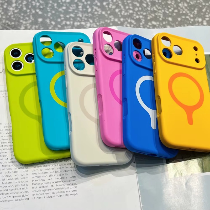 Liquid Silicone Magnetic Phone Case - iPhone 18, 17 Pro Max ve