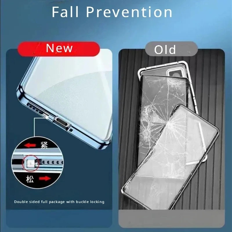 Anti Spy Privacy Glass Case - OPPO Find X5 X8 Pro için