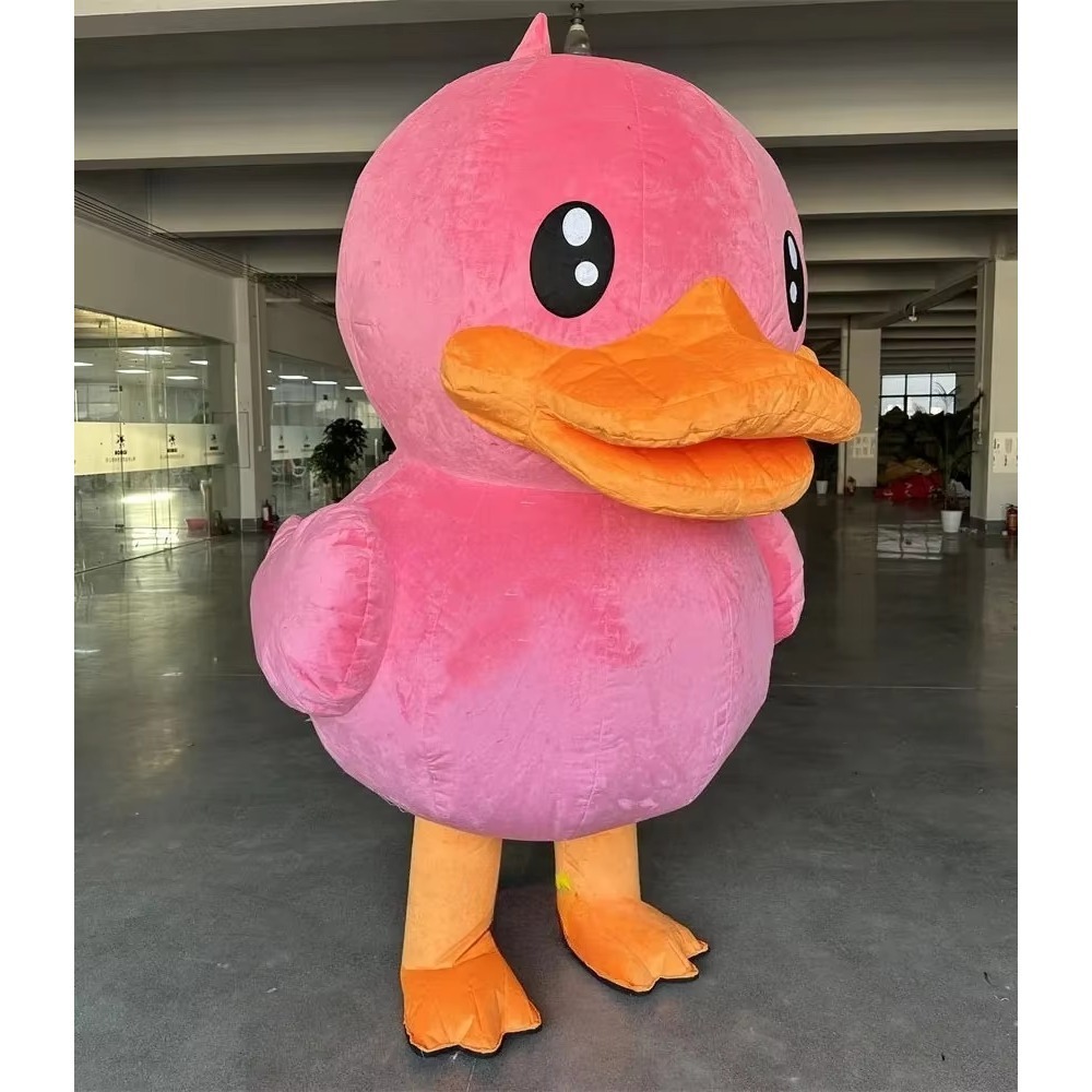 Chargers - Şişirilebilir Ördek Maskot Kostümü, Peluş Yürüyen