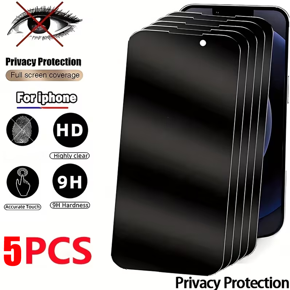 Anti Peek Privacy Tempered Glass - 1-5 Adet iPhone 18 Pro Max
