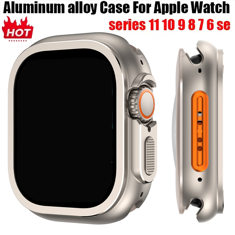 Metal Bumper Aluminum Frame Case - Apple Watch Ultra 3/2 49mm serisi