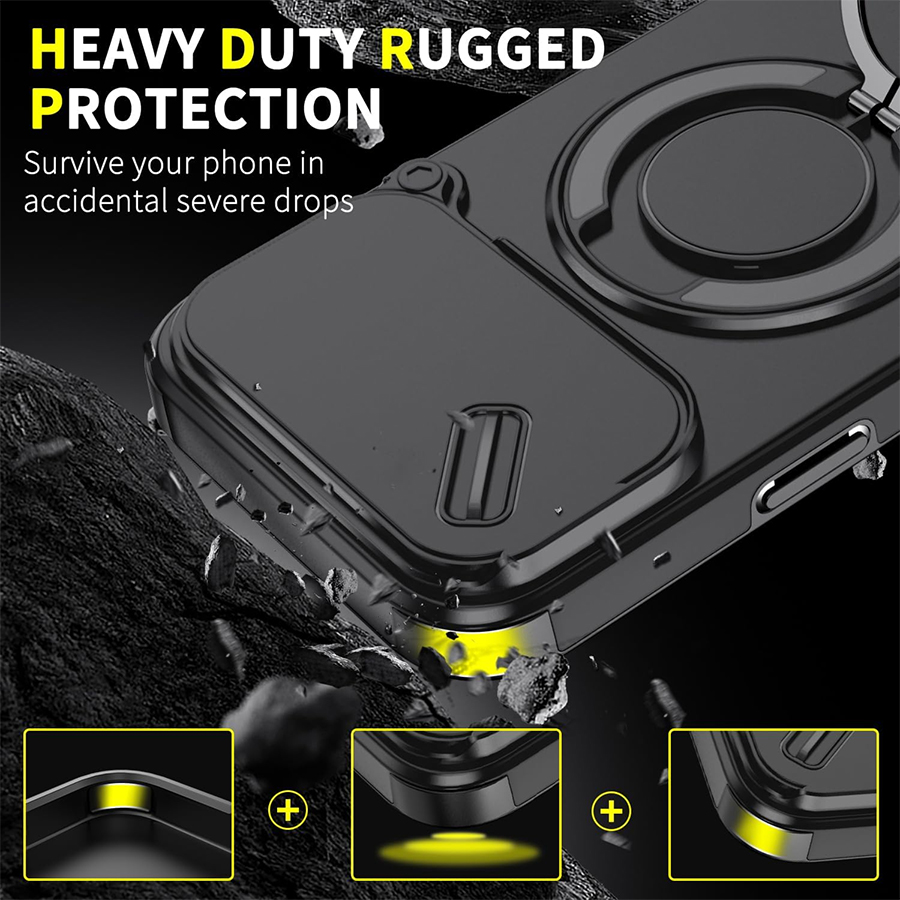 Kaydırılabilir Kamera Lens Kap - Heavy Duty 360 Full Body Protective Case incelemesi ve fiyatı