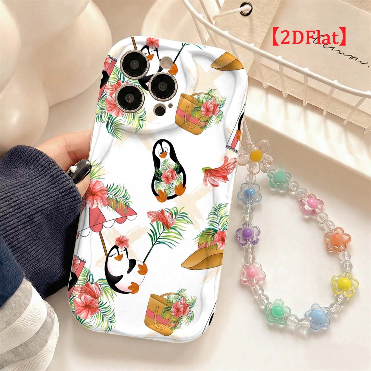 Şirin Penguen Desenli iPhone 1 - Cute Cartoon Wrist Strap Silicone Case incelemesi ve fiyatı